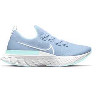 NIKE React Infinity Run Flyknit Shoes in Hydrogen Blue/White-Teal Tint (Sz 10)